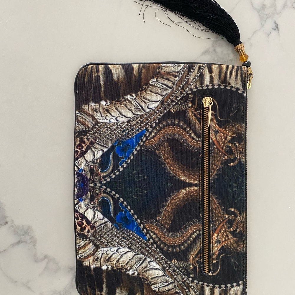CAMILLA DRAGON CLUTCH WITH TASSEL - Picture 2 of 2